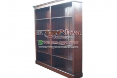 indonesia open bookcase mahogany furniture 025