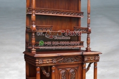 indonesia open bookcase mahogany furniture 026