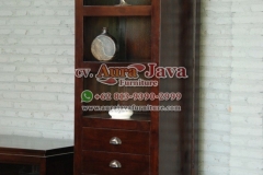 indonesia open bookcase mahogany furniture 029