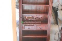 indonesia open bookcase mahogany furniture 030