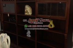 indonesia open bookcase mahogany furniture 032