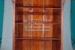 indonesia open bookcase mahogany furniture 040